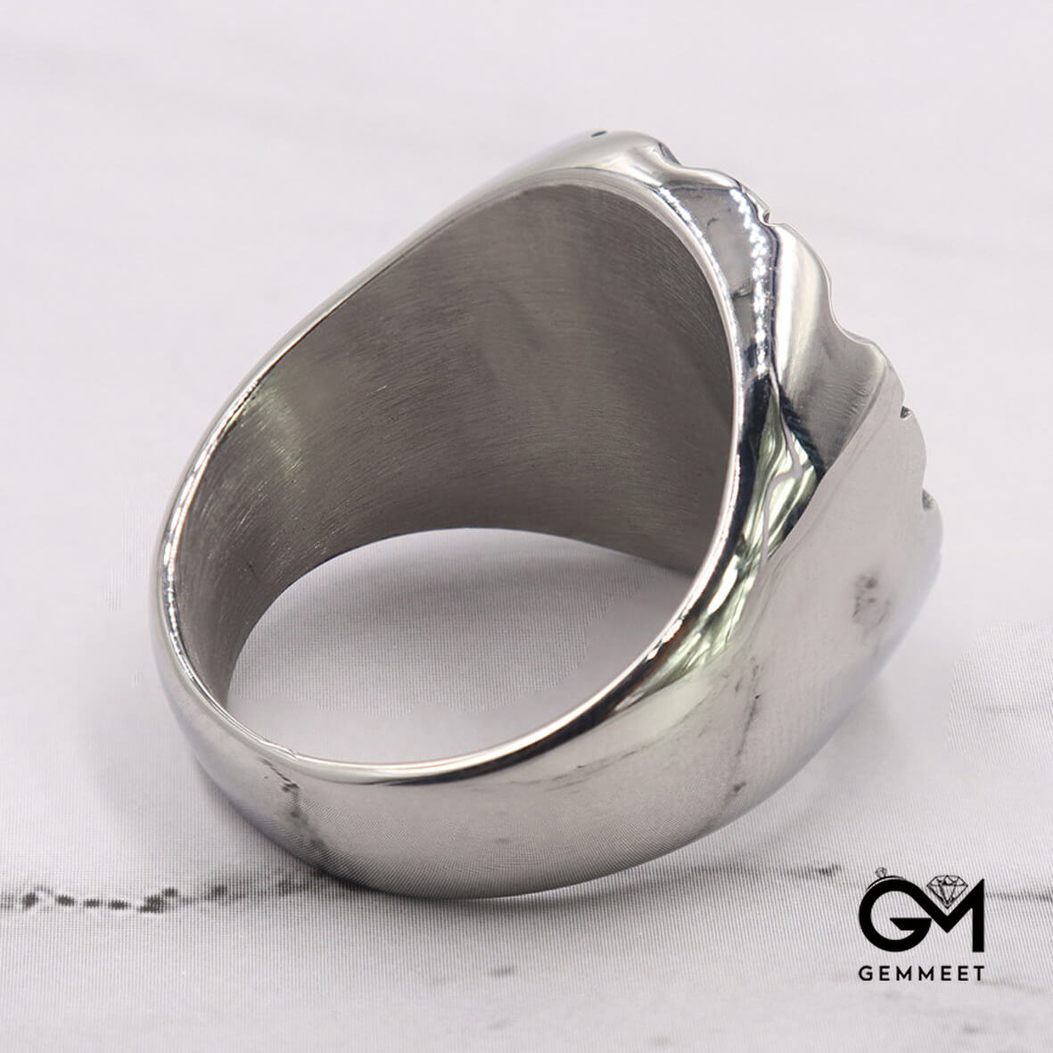 Stainless Steel God's Eye Solid Ring for Men