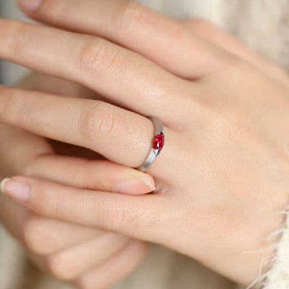 Faxul Natural Marquise Ruby Ring