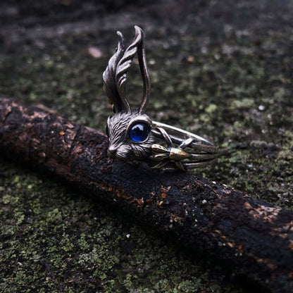 The Lolita Alice Rabbit Blue Sapphire Ring