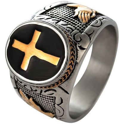 Cross Symbol Vintage Ring