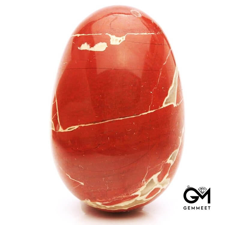 Easter Red Jasper Fire Spirit Crystal Egg