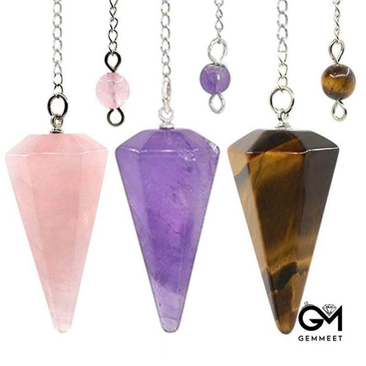 Crystal Hexagon Pyramidal Spirit Pendant