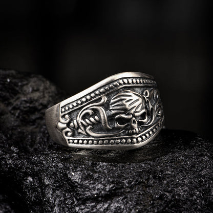 Pirate Skeleton Sterling Silver Rings