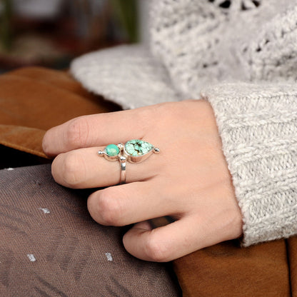 Preorder: Vintage Authentic Turquoise Boho Ring