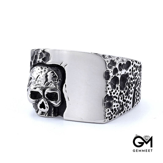 Titanium Steel Features Skull Design Sense Ring