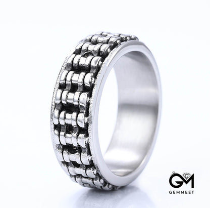 Titanium Steel Niche Premium Cross Ring