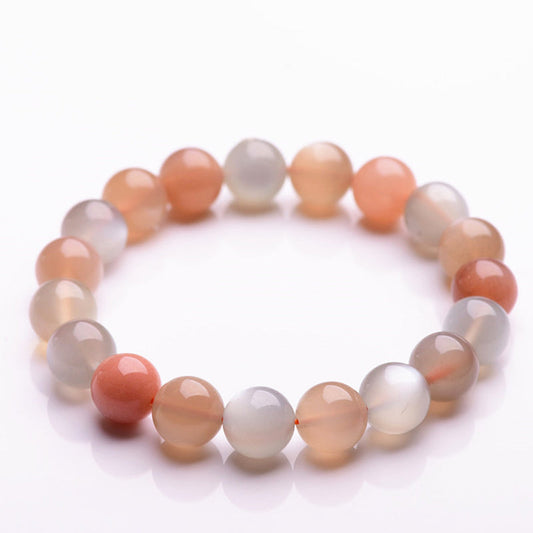 Strawberry Moonstone Wealth Positive Bracelet