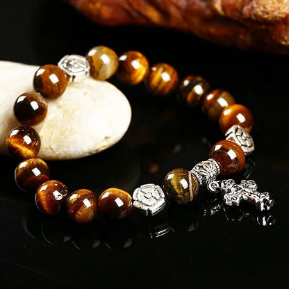 Natural Crystal Cross Symbol Bracelet