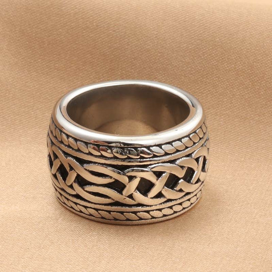 Retro Trendy Men's Twisted Knot Ring