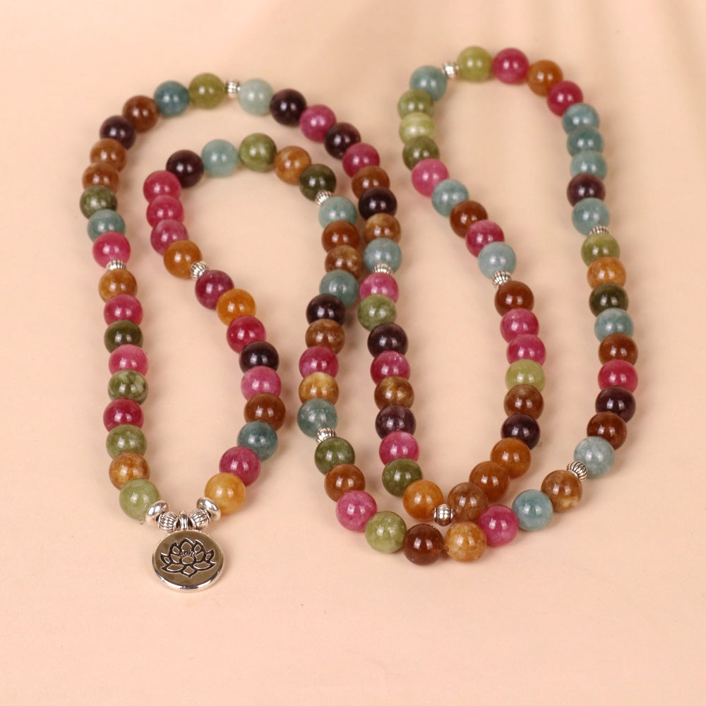 Multi-colored Stone Beaded Bracelet