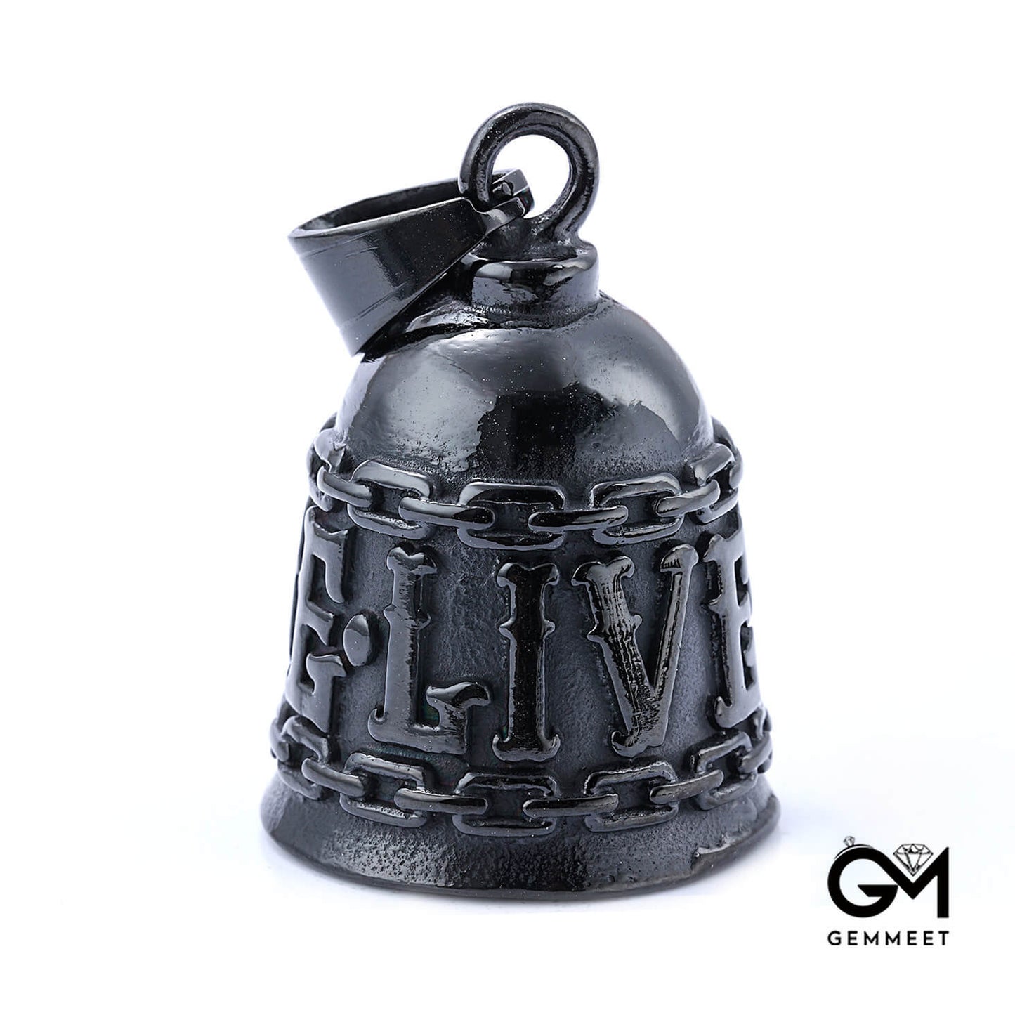 Stainless Steel Character English Bell Pendant