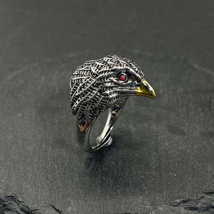 Retro Majestic Eagle Ring