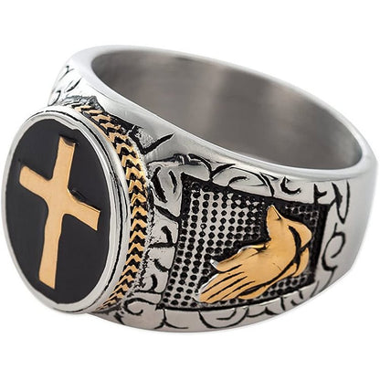 Cross Symbol Vintage Ring