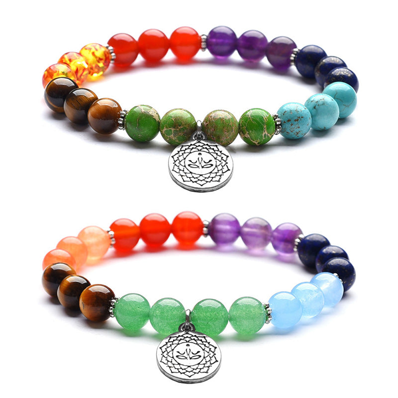 Chakra Lotus Yoga Healing Beaded Bracelet