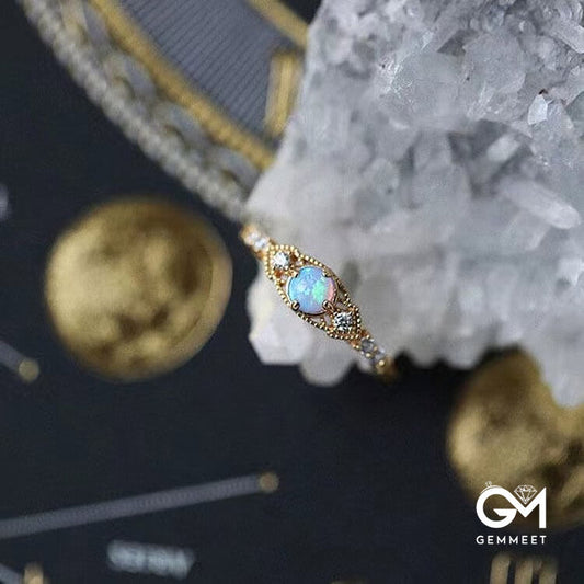 "The Mystery Healer" - Opal Retro Ring