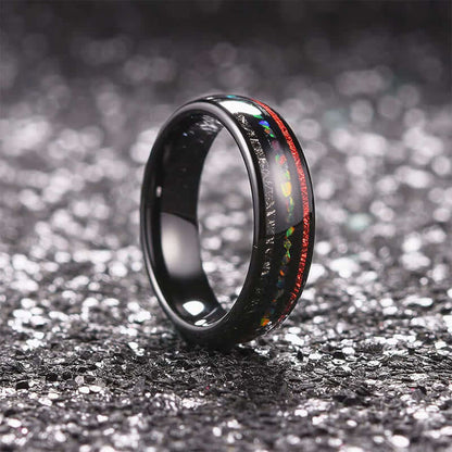 Black Tungsten Carbide Simple Ring