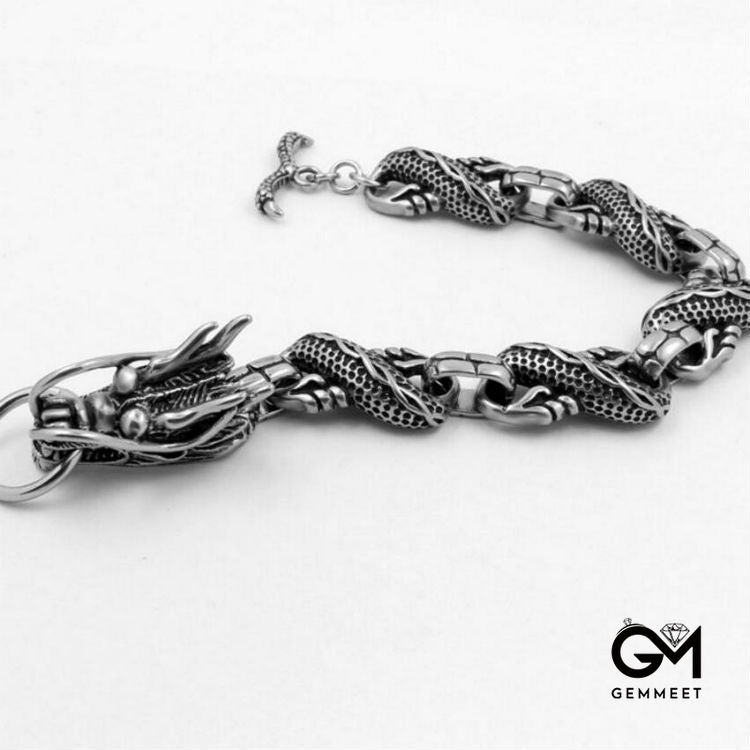 Vintage Personality Alloy Dragon Bracelet