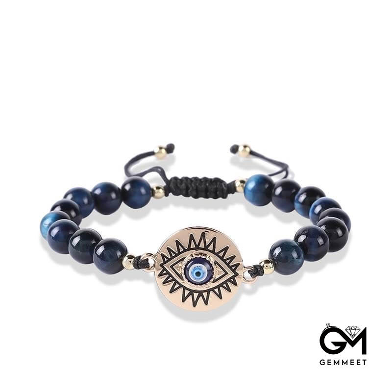 Creative Tiger Eye Evil Eye Protection Bracelet