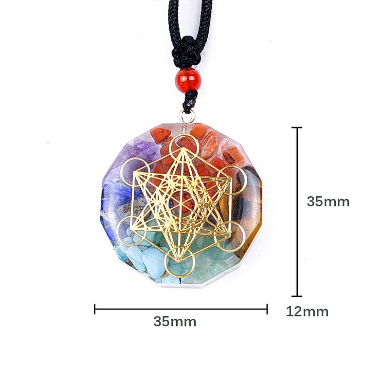 Chakra Hexagram Symbol Yoga Necklace