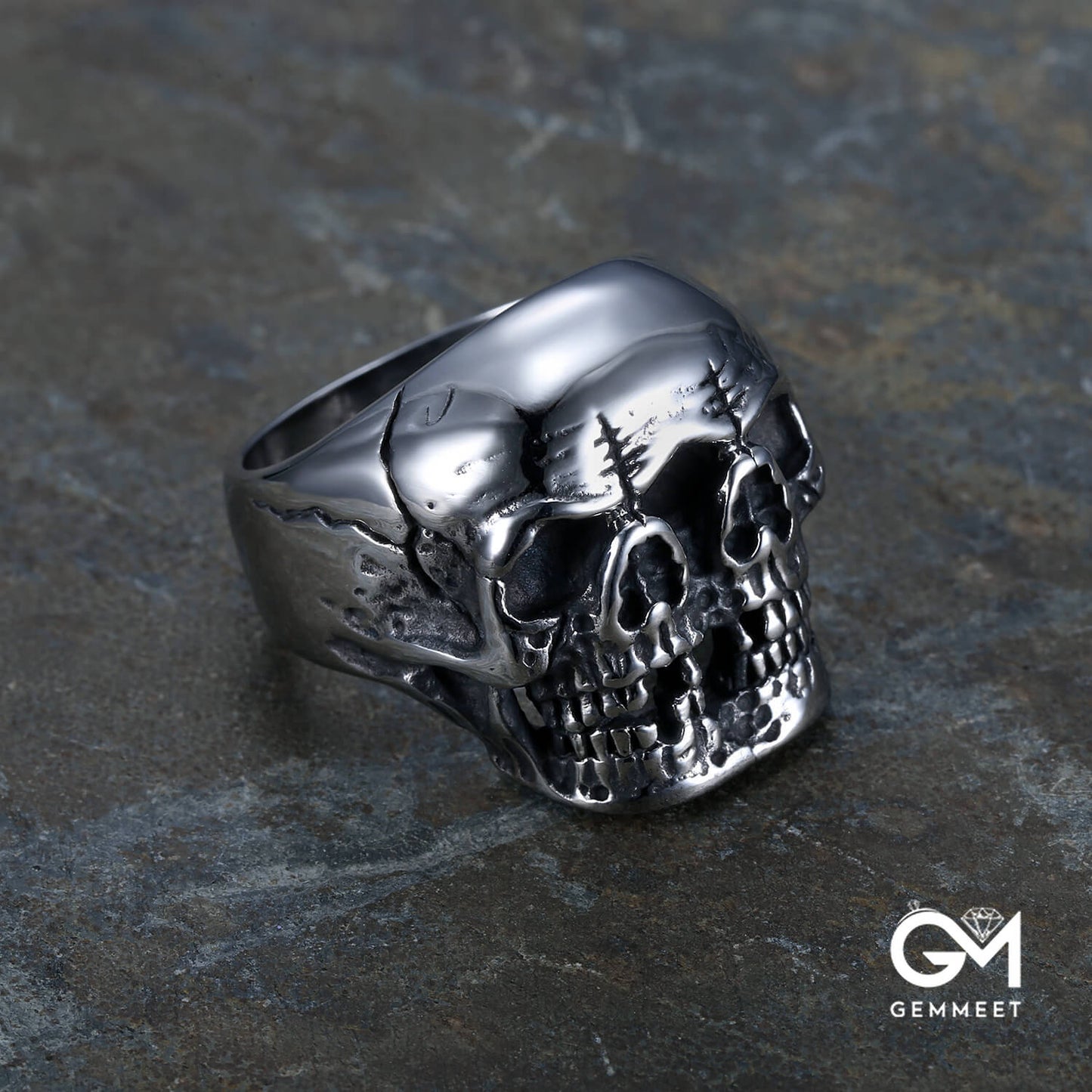 Three-sided Skull Halloween Ghost Ring