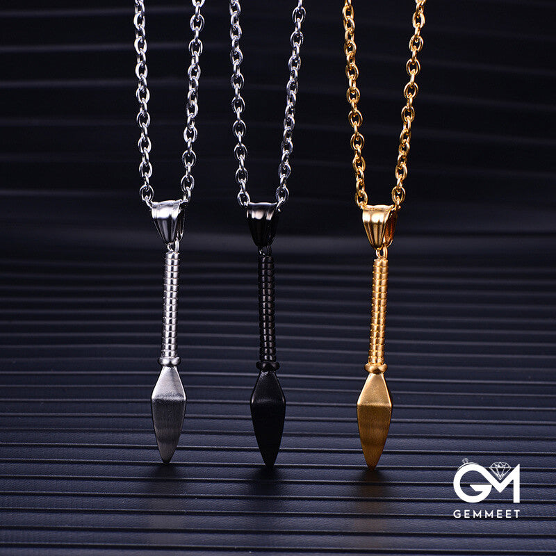 Titanium Steel Spearhead Necklace