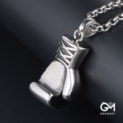 Titanium Steel Boxing Gloves Men's Necklace