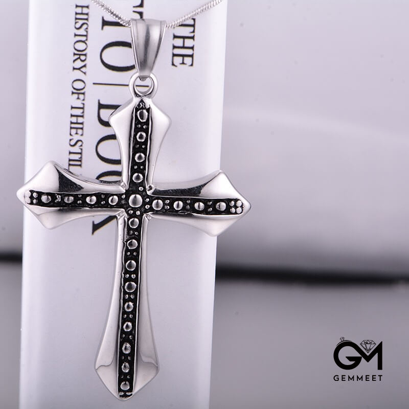 Titanium Steel Featured Cross Necklace