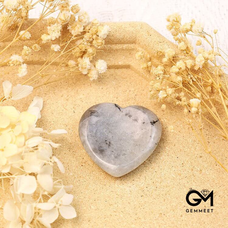 Labradorite Crystal Heart Worry Stone