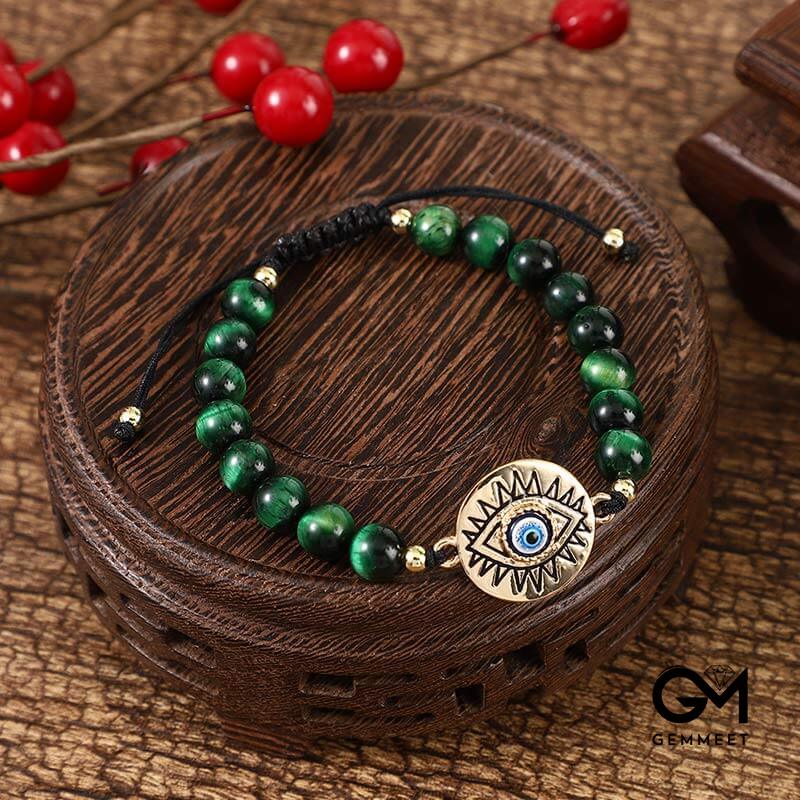 Creative Tiger Eye Evil Eye Protection Bracelet