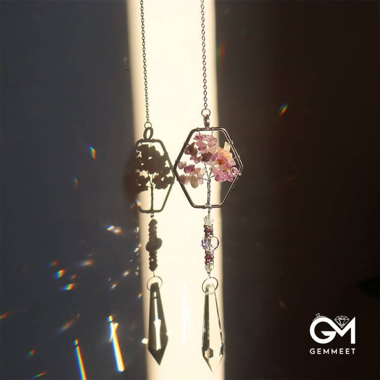 Amethyst Tree Of Life Sun Catcher Wind Chime