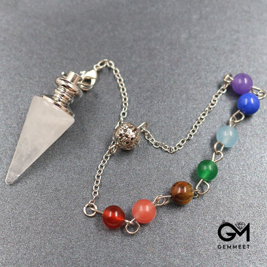 Chakra Crystal Bullet Cone Pendant