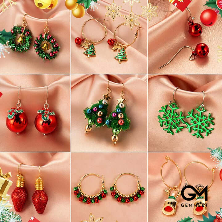 Creative Christmas Atmosphere Earrings