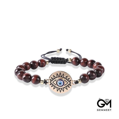 Creative Tiger Eye Evil Eye Protection Bracelet