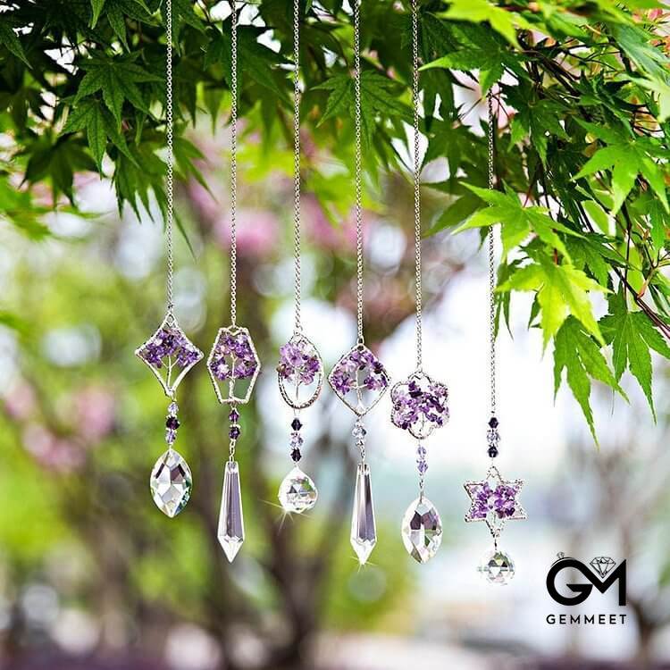 Amethyst Tree Of Life Sun Catcher Wind Chime