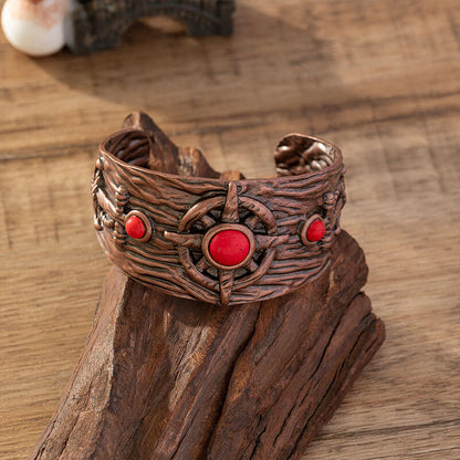 Textured Batpunk Vintage Ethnic Bracelet