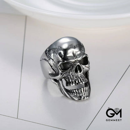 Titanium Steel Skull Ghost Head Ring