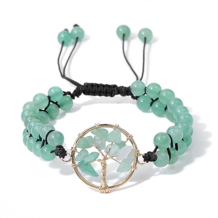 6mm Beads Double Braided Tree Of Life Bracelet