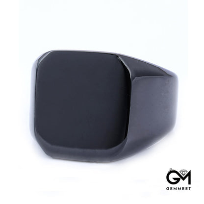 Irregular Simple Shield Shape Polished Ring