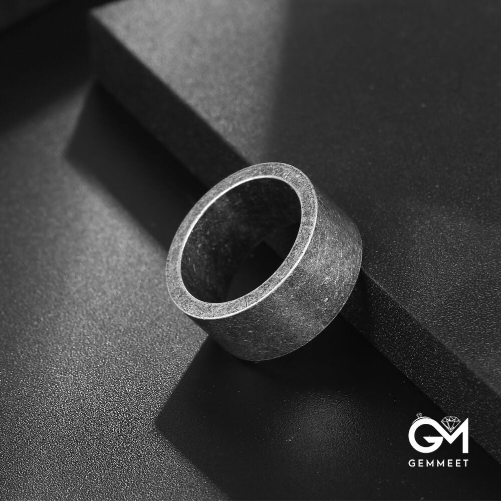 Retro Simple Bronze Titanium Steel Ring