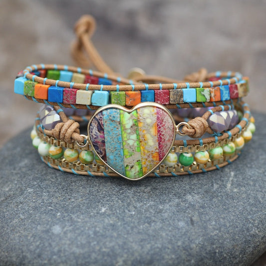 Bohemian Rainbow Combination Multi-Layer Bracelet