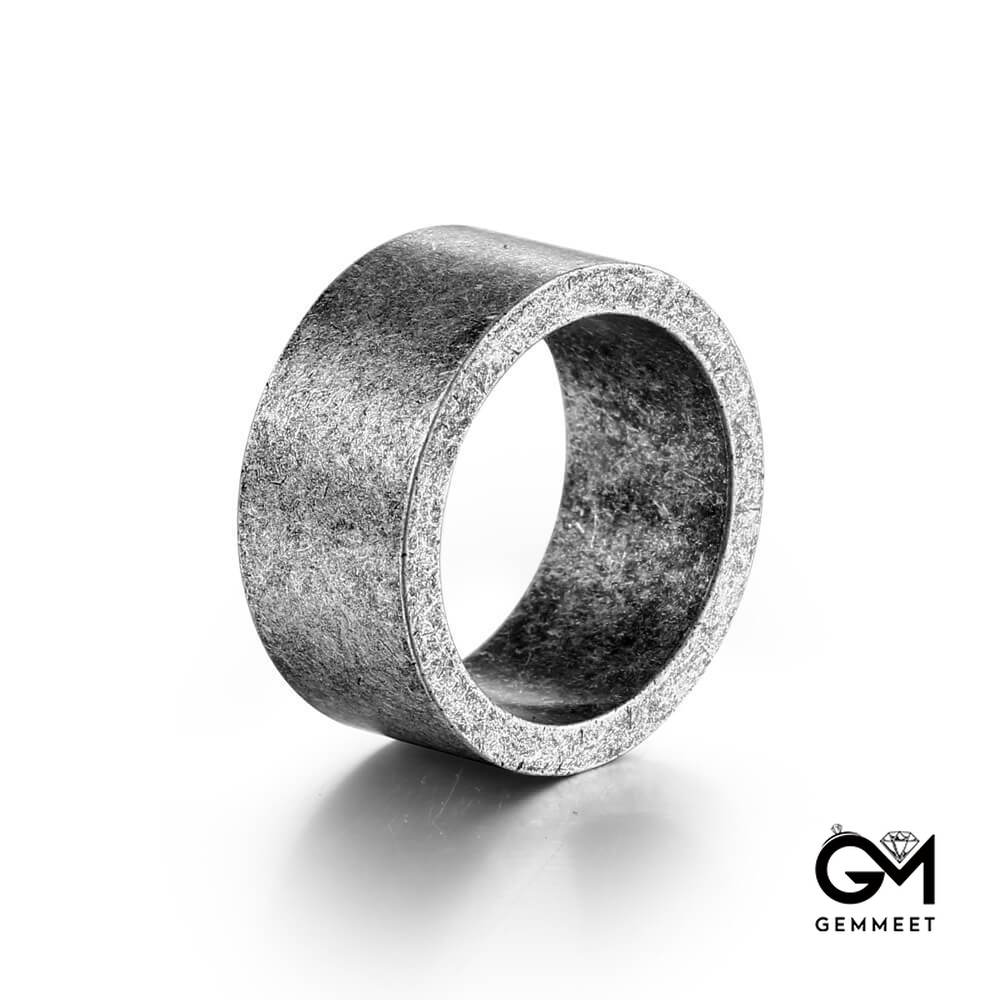 Retro Simple Bronze Titanium Steel Ring