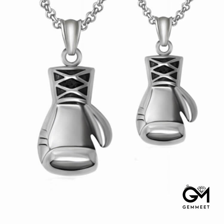 Titanium Steel Boxing Gloves Men's Necklace