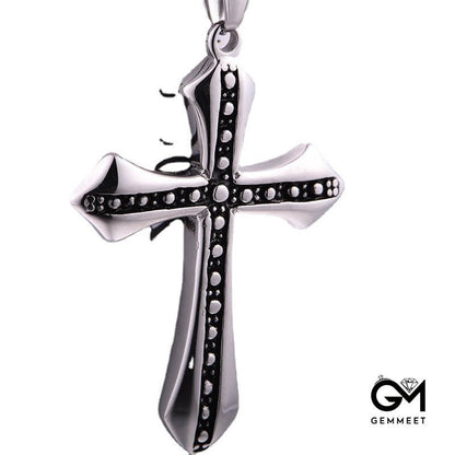 Titanium Steel Featured Cross Necklace