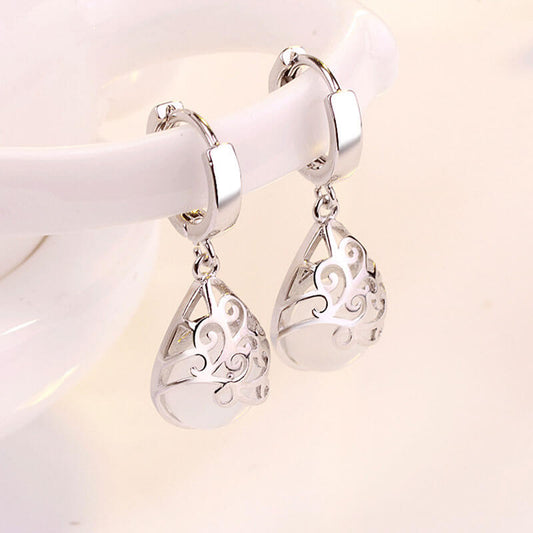 Wave Totem Drip Shape Dangle Earrings