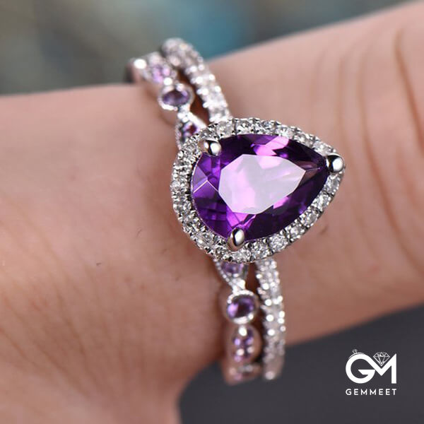 Amethyst Stacking Ring