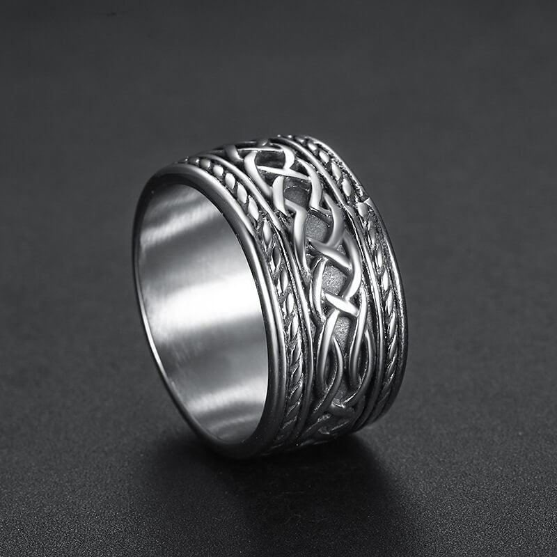 Personality Celtic Twist Ring Stainless Steel Ring