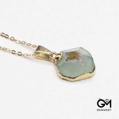 Cut Irregular Pendant Necklace