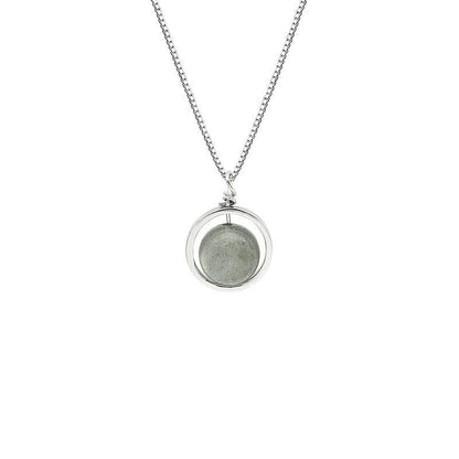 S925 Moonstone Love Planet Pendant