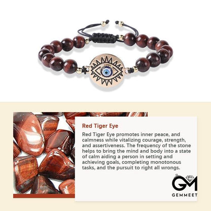 Creative Tiger Eye Evil Eye Protection Bracelet