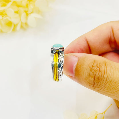 Boho Aquamarine Ring Inspired